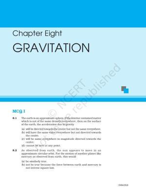 NCERT Exemplar Book for Class 11 Physics: Chapter 7 Gravitation