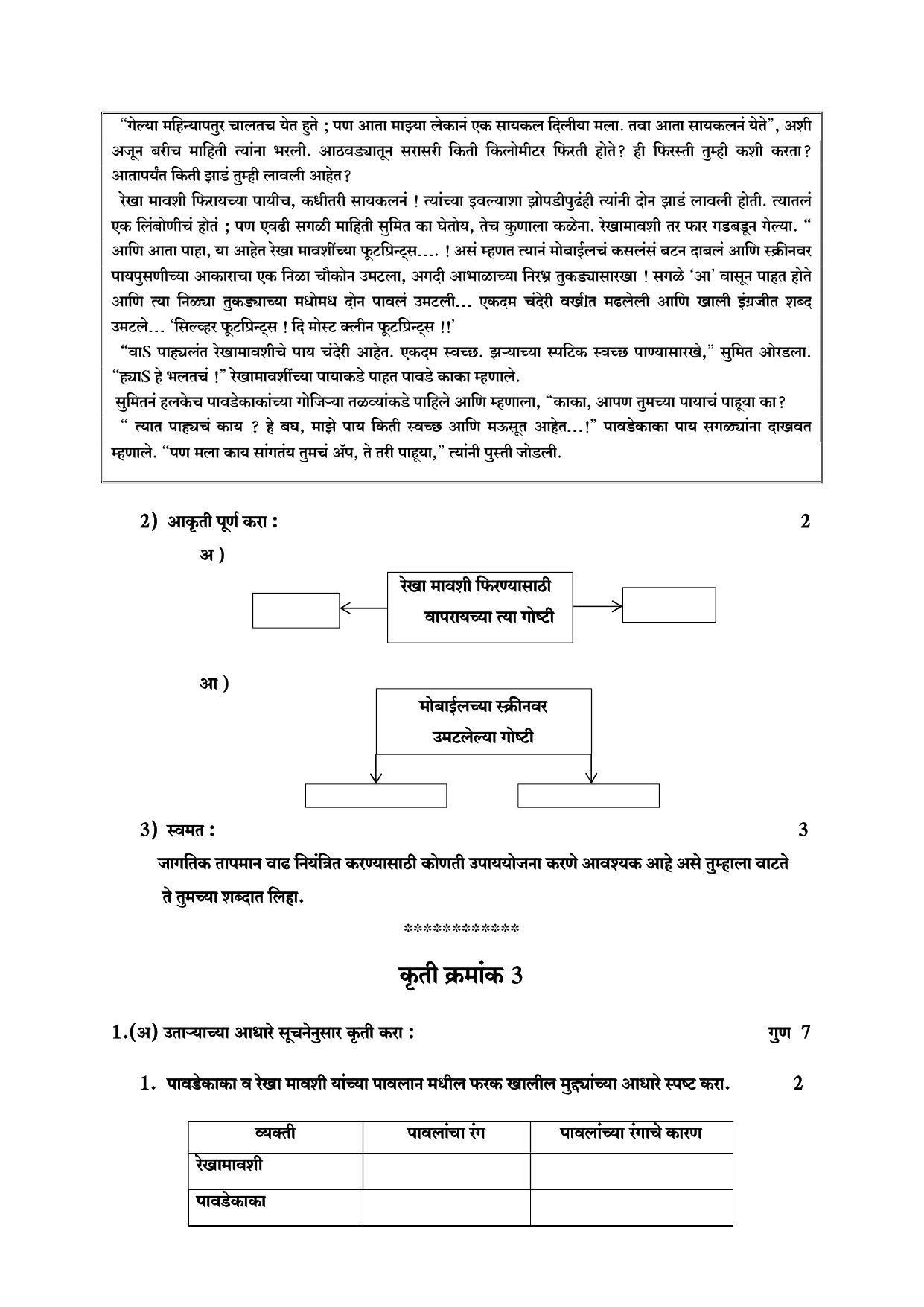 Maharashtra Board Class 10 Aksharbharati Sample Papers - IndCareer Docs