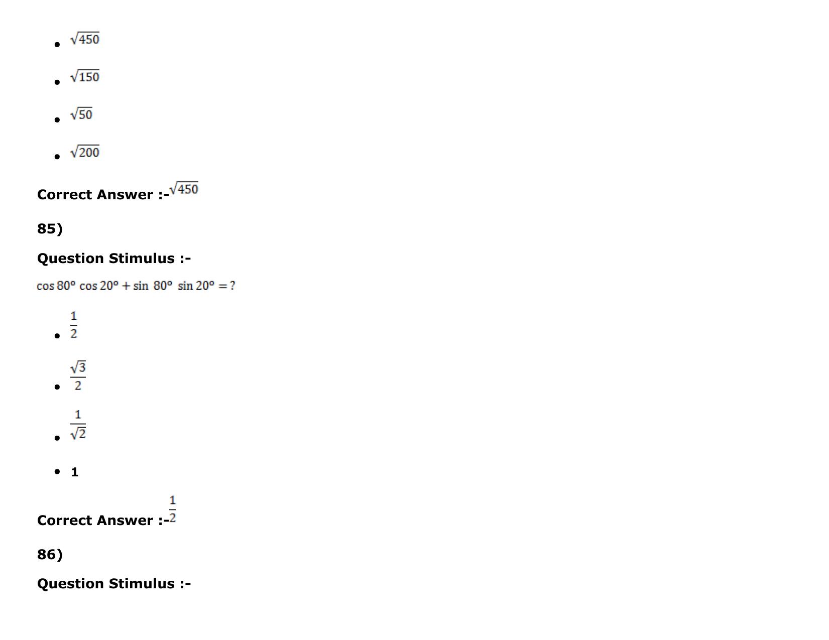 MP PAT (Exam. Date 16/05/2016 Time 9:00 AM to 12:00 Noon) Slot 1 Question Paper - Page 95