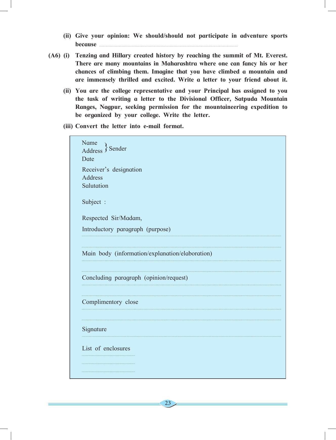 Maharashtra Board Class 11 English Textbook - Page 37