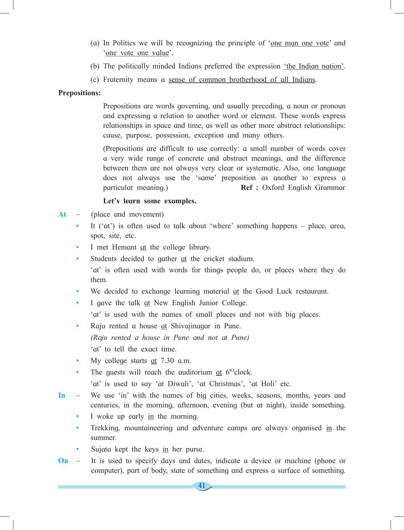 Maharashtra Board Class 11 English Textbook - Page 55