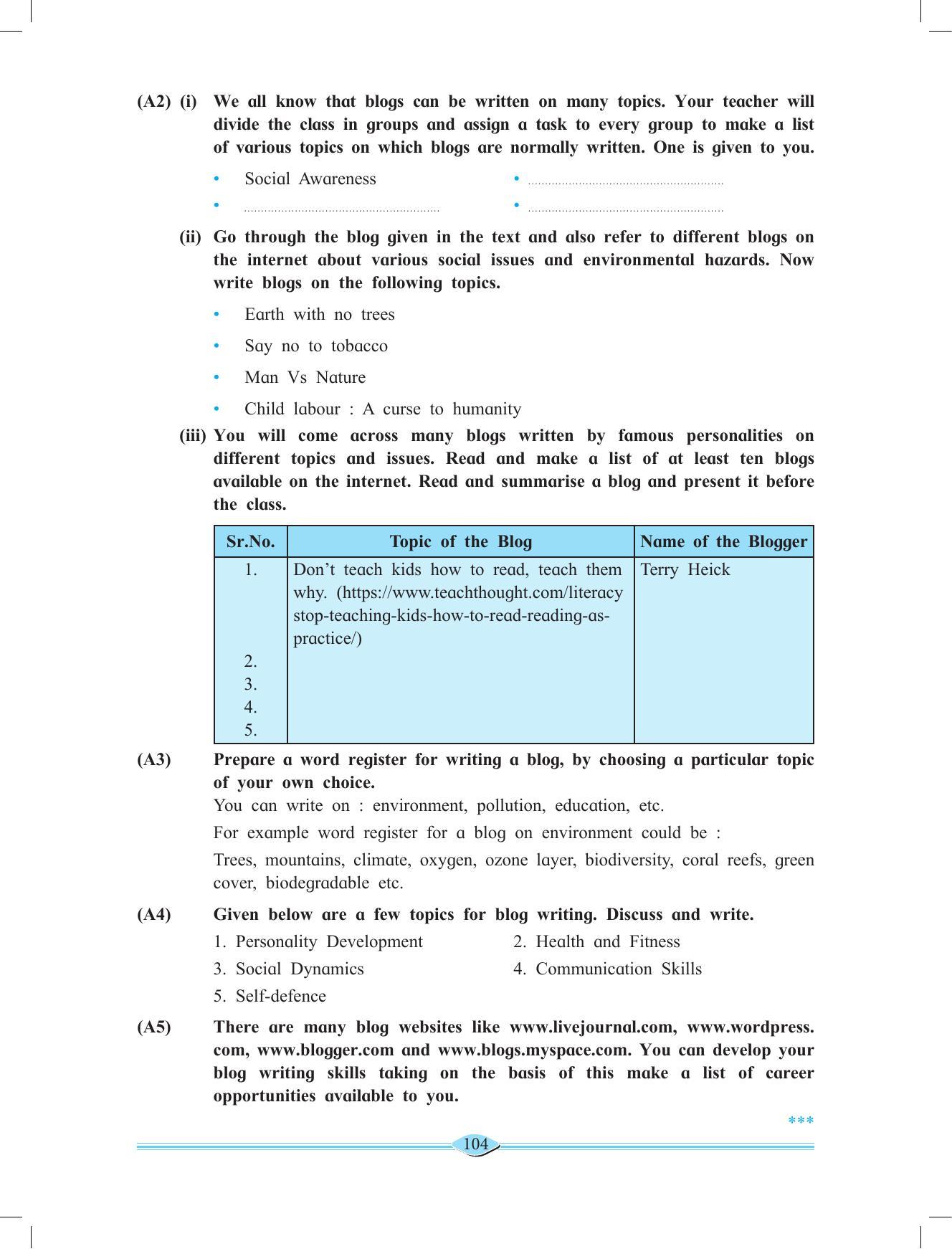 Maharashtra Board Class 11 English Textbook - Page 118