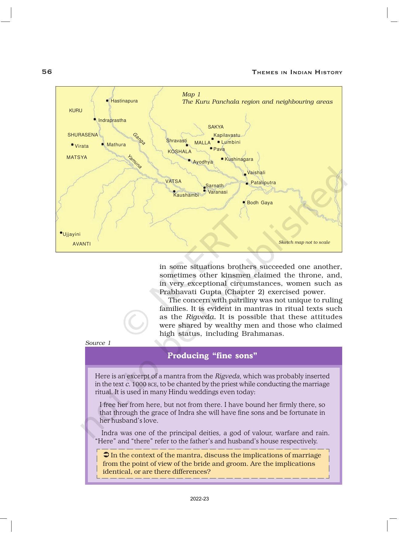 NCERT Book For Class 12 History Chapter 3 Kinship, Caste