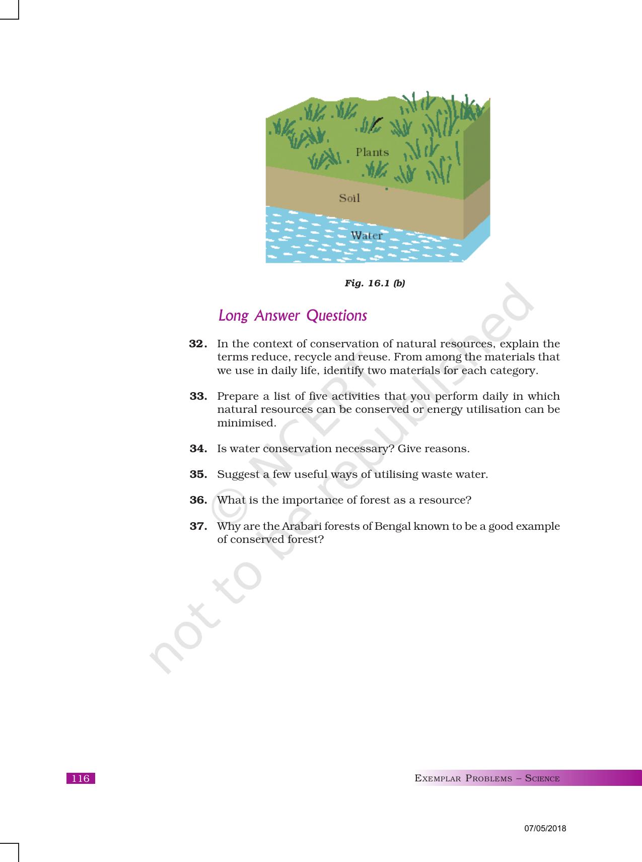 NCERT Exemplar Book for Class 10 Science: Chapter 16 Management of Natural Resources - Page 6