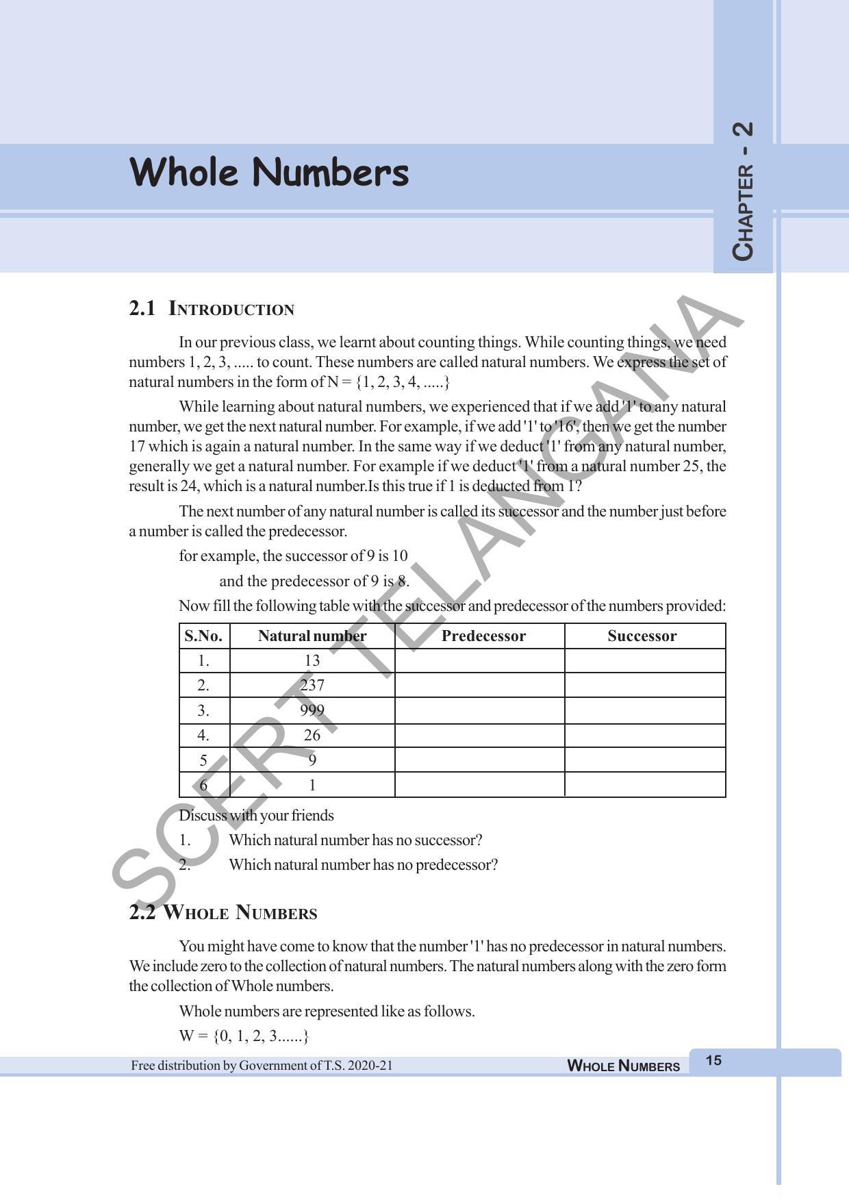 TS SCERT Class 6 Maths  (English Medium) Text Book - Page 23