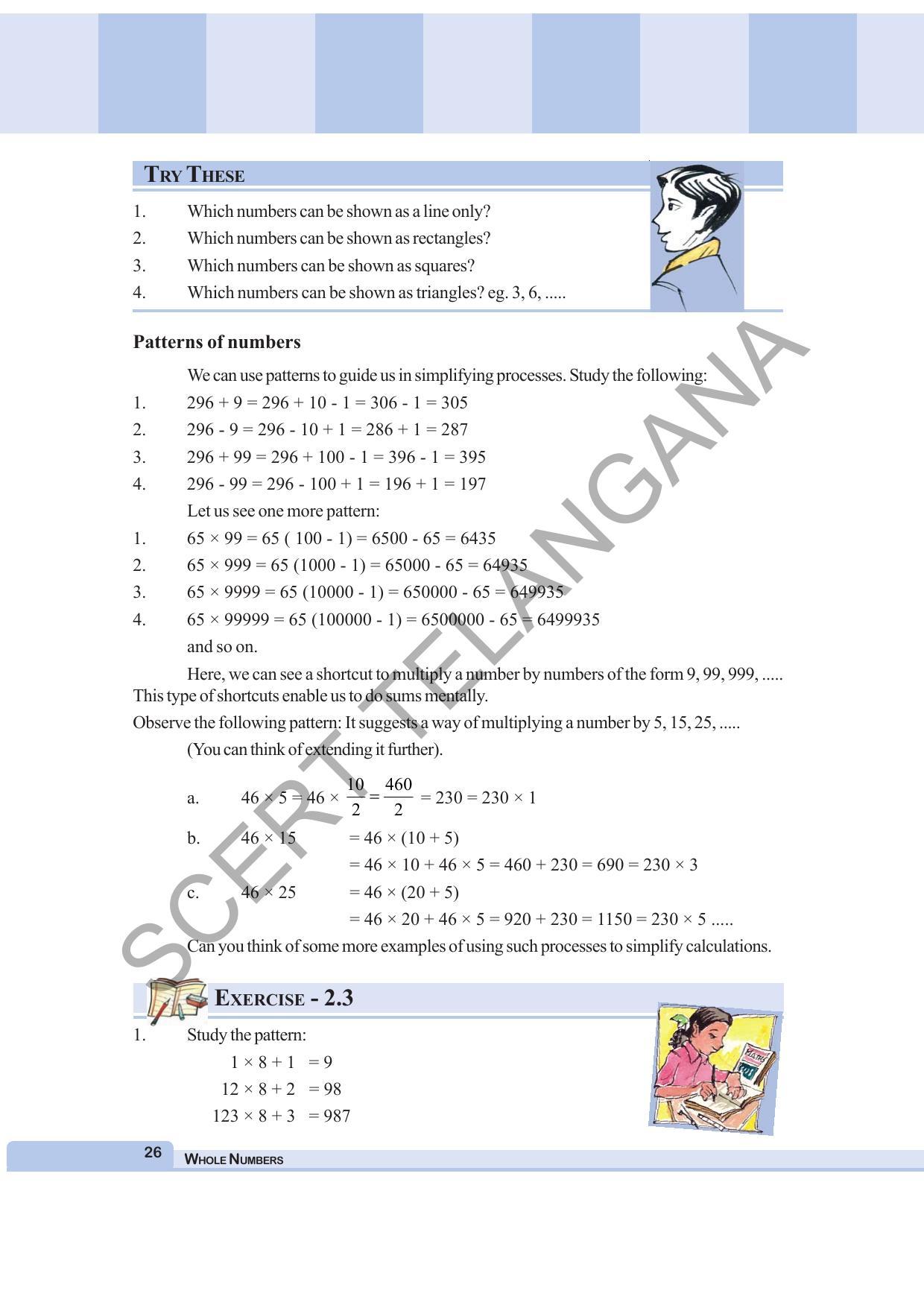 TS SCERT Class 6 Maths  (English Medium) Text Book - Page 34