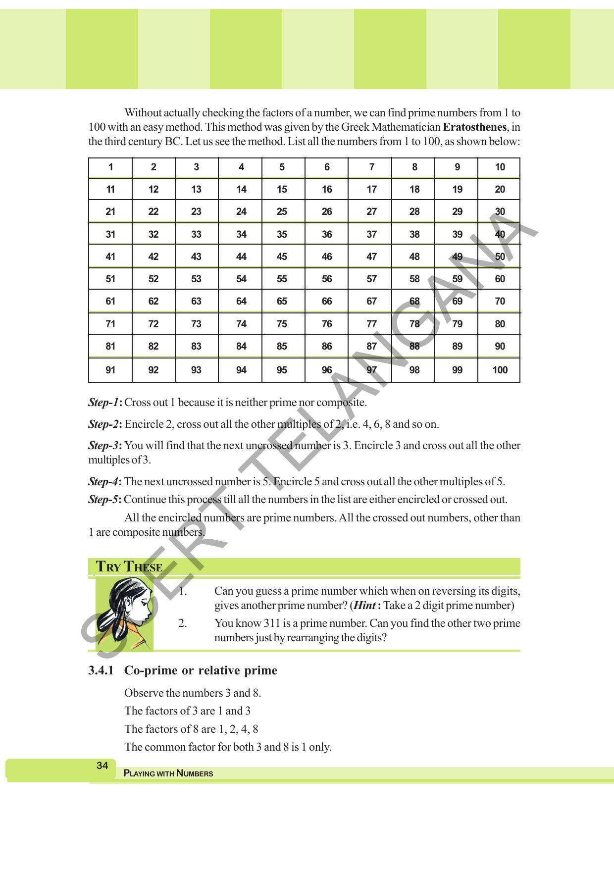 TS SCERT Class 6 Maths  (English Medium) Text Book - Page 42