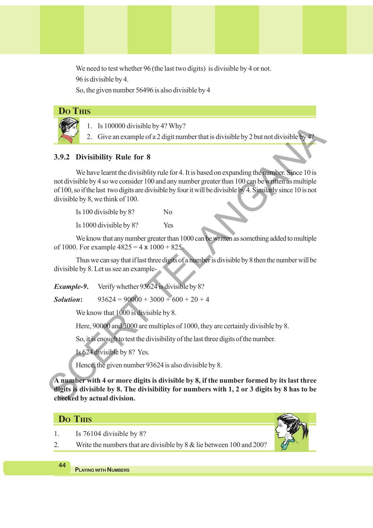 TS SCERT Class 6 Maths  (English Medium) Text Book - Page 52