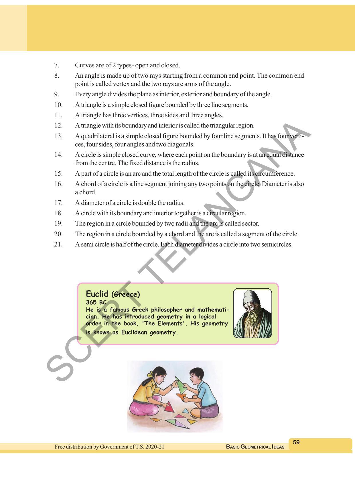 TS SCERT Class 6 Maths  (English Medium) Text Book - Page 67