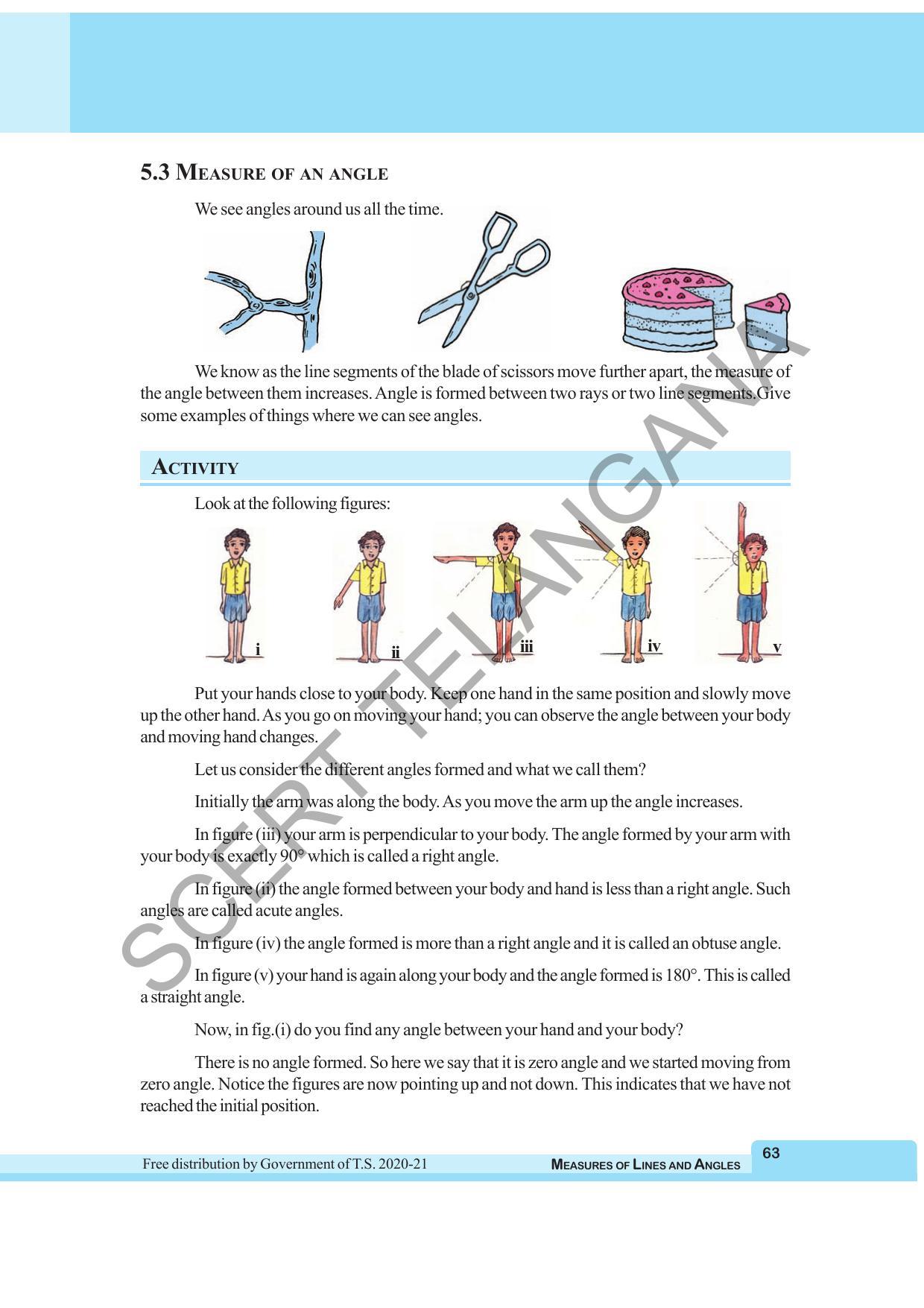 TS SCERT Class 6 Maths  (English Medium) Text Book - Page 71