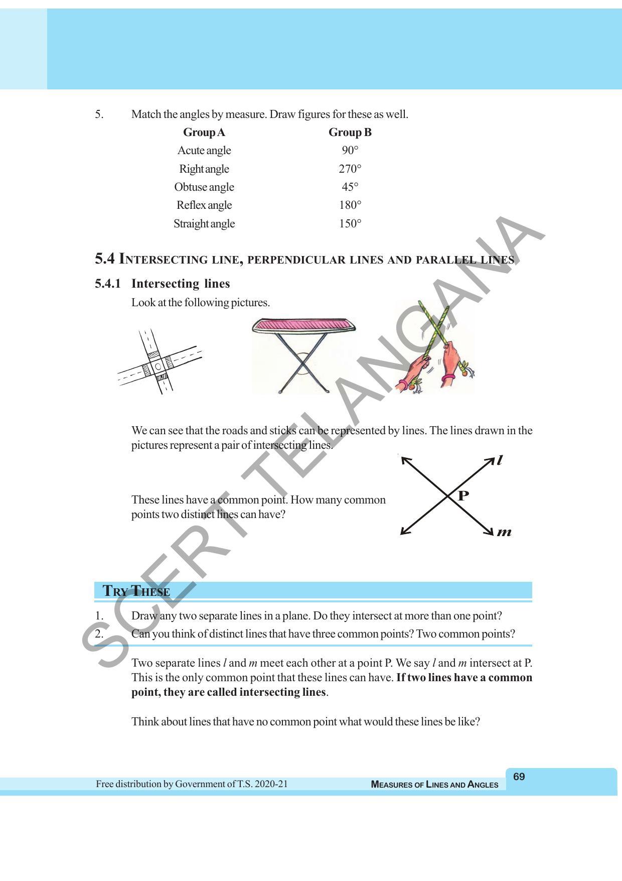 TS SCERT Class 6 Maths  (English Medium) Text Book - Page 77