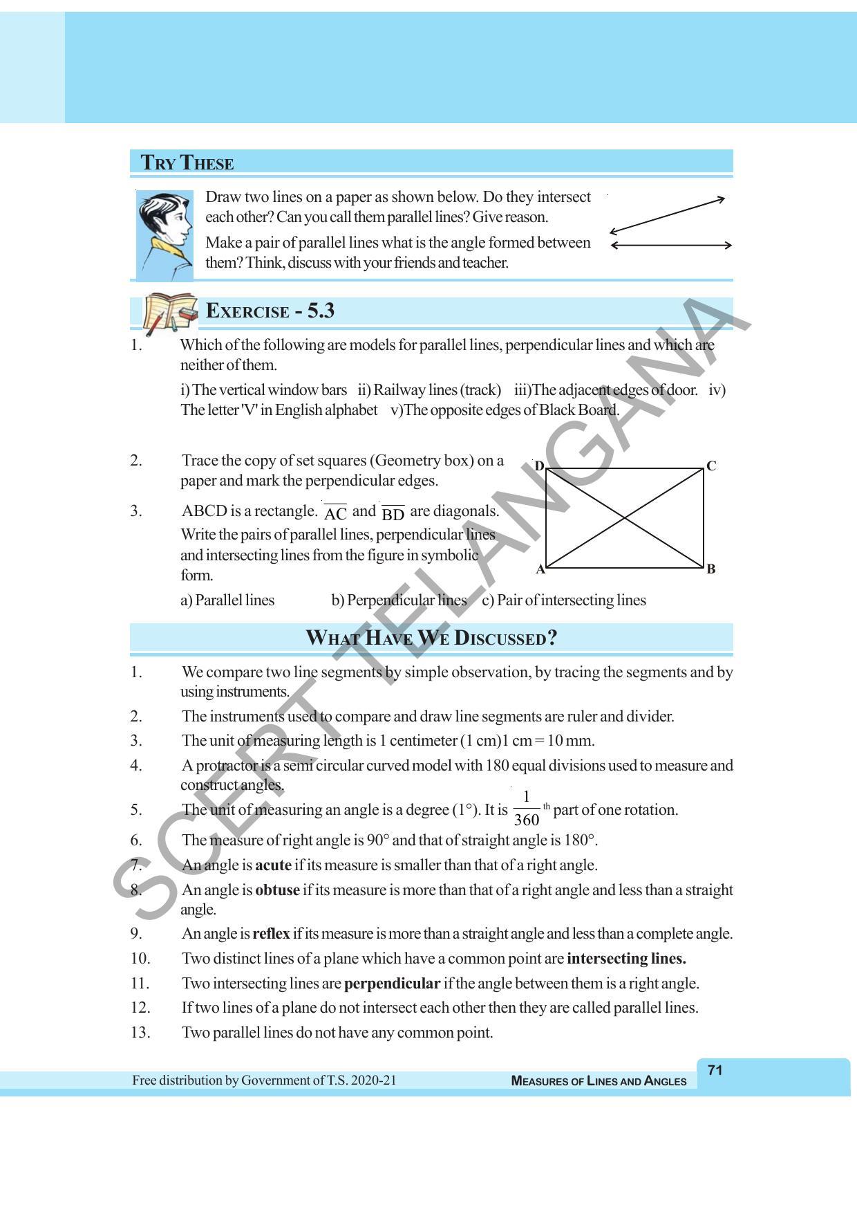 TS SCERT Class 6 Maths  (English Medium) Text Book - Page 79