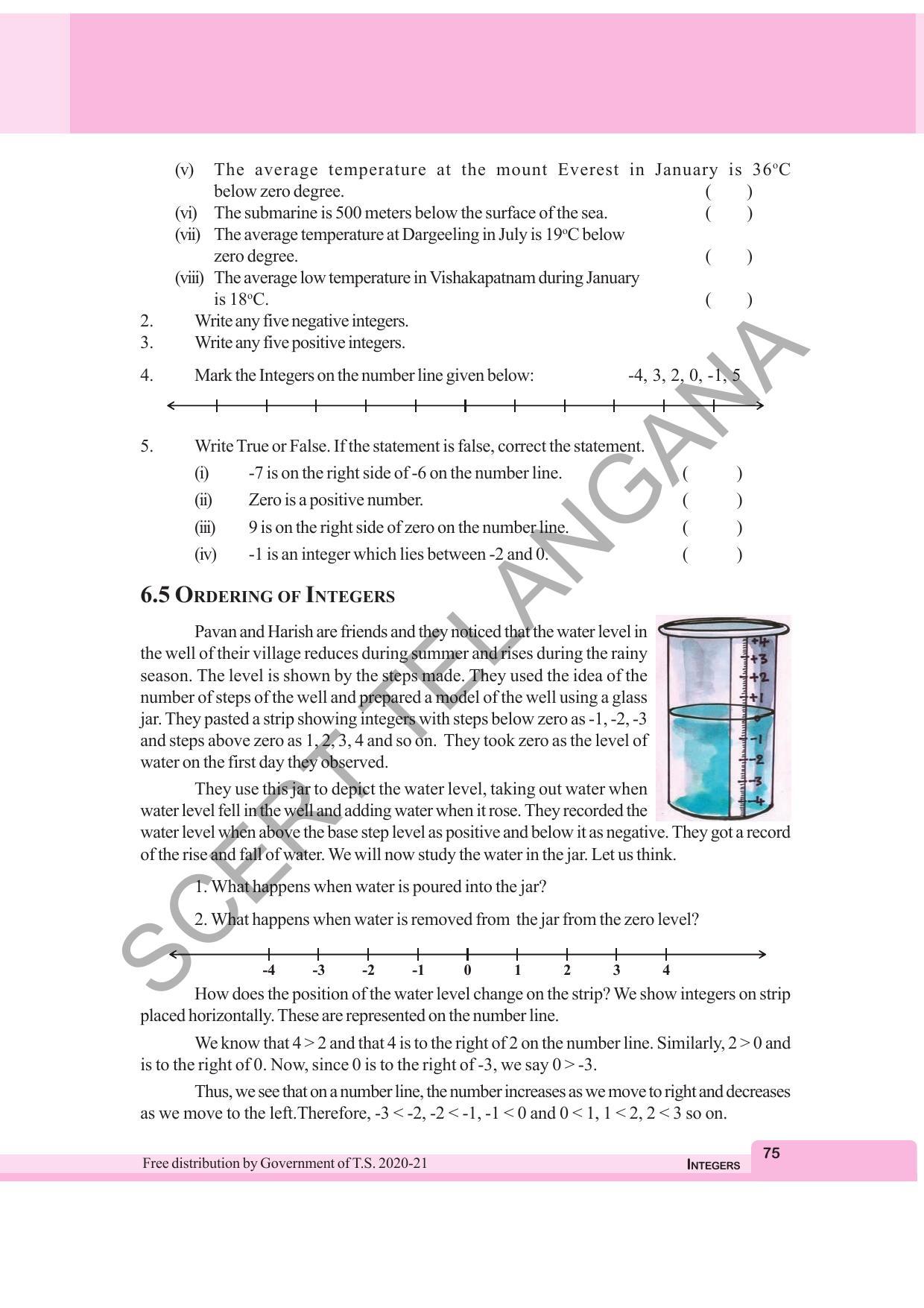 TS SCERT Class 6 Maths  (English Medium) Text Book - Page 83