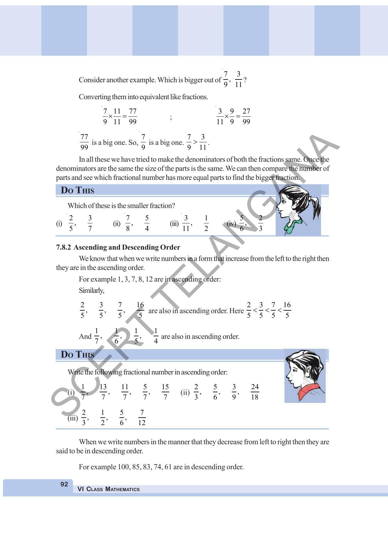 TS SCERT Class 6 Maths  (English Medium) Text Book - Page 100