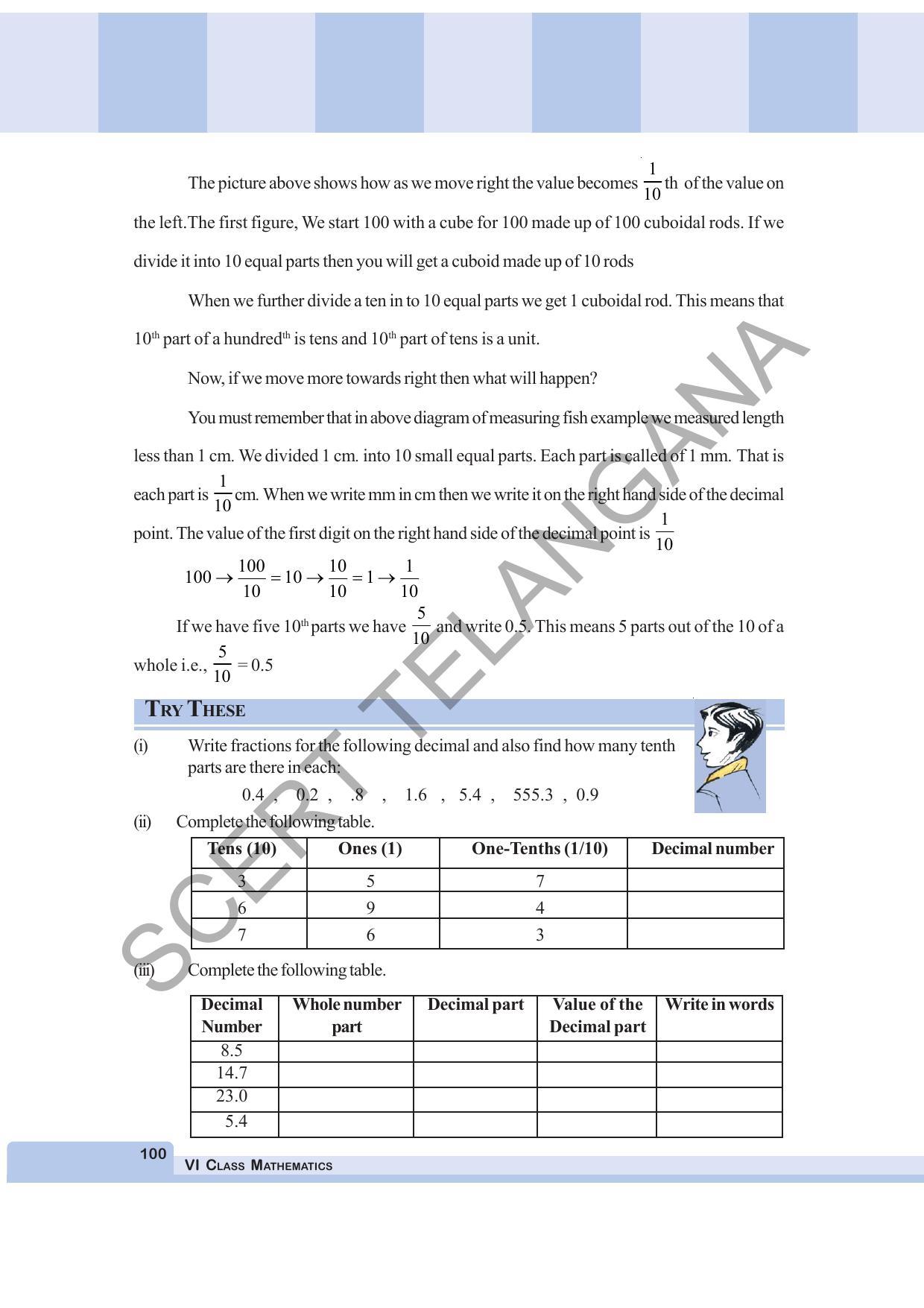 TS SCERT Class 6 Maths  (English Medium) Text Book - Page 108