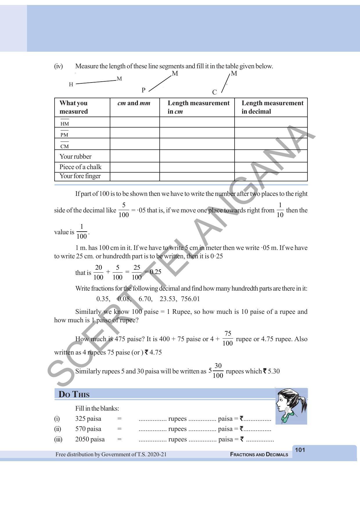 TS SCERT Class 6 Maths  (English Medium) Text Book - Page 109