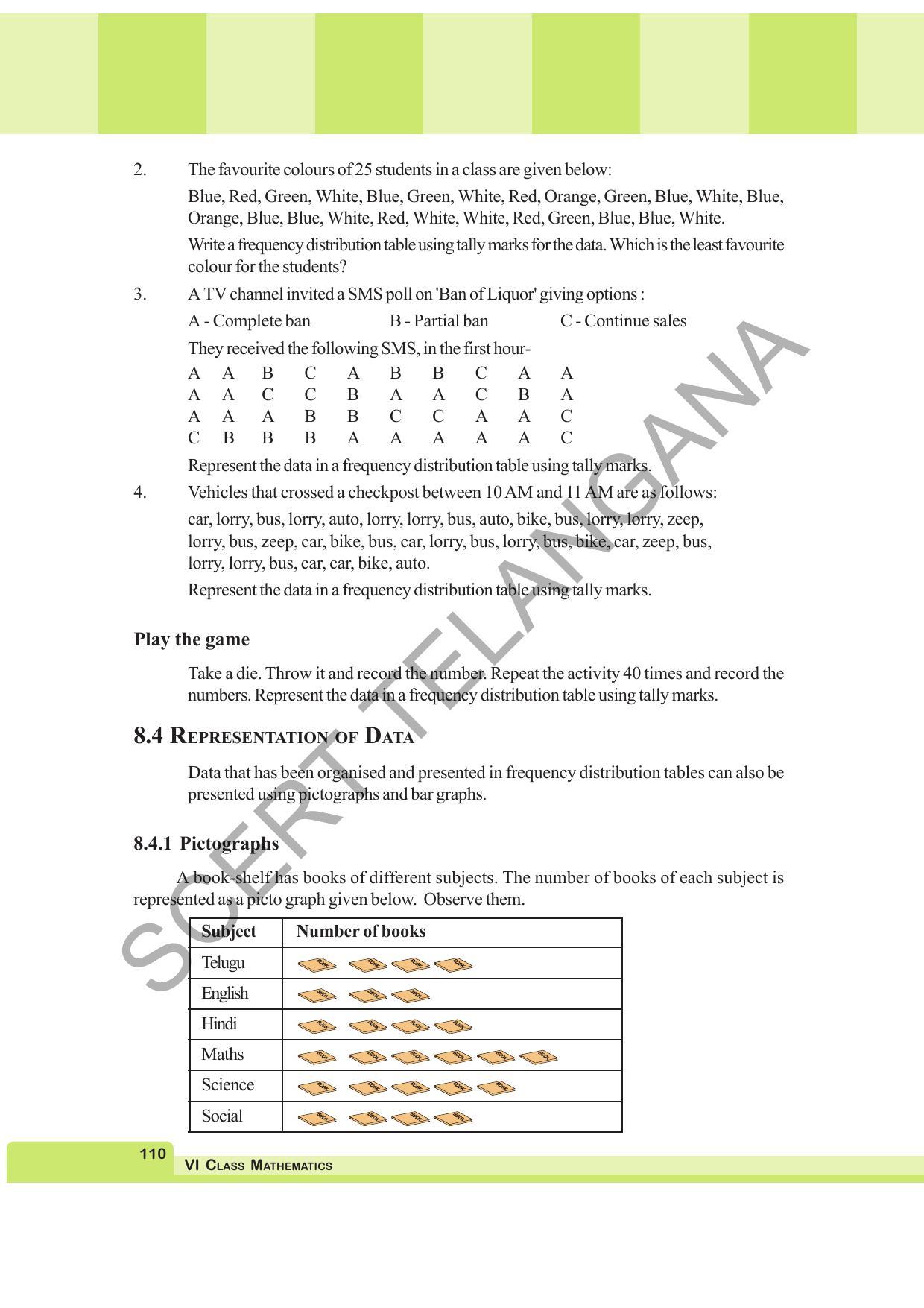 TS SCERT Class 6 Maths  (English Medium) Text Book - Page 118