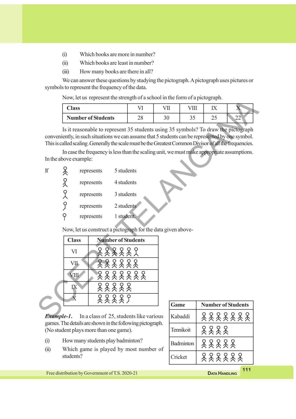 TS SCERT Class 6 Maths  (English Medium) Text Book - Page 119