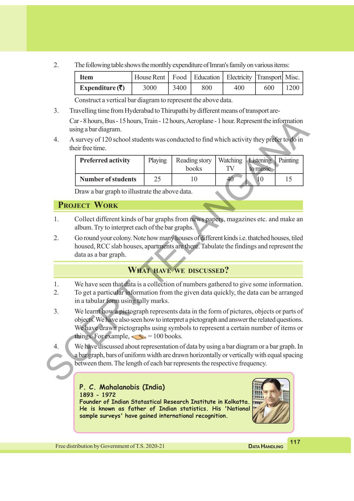 TS SCERT Class 6 Maths  (English Medium) Text Book - Page 125