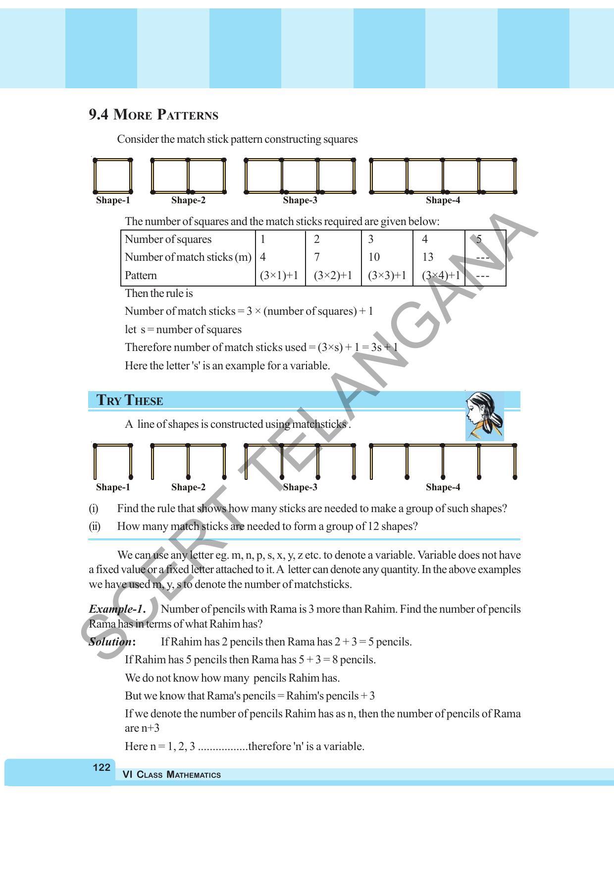 TS SCERT Class 6 Maths  (English Medium) Text Book - Page 130