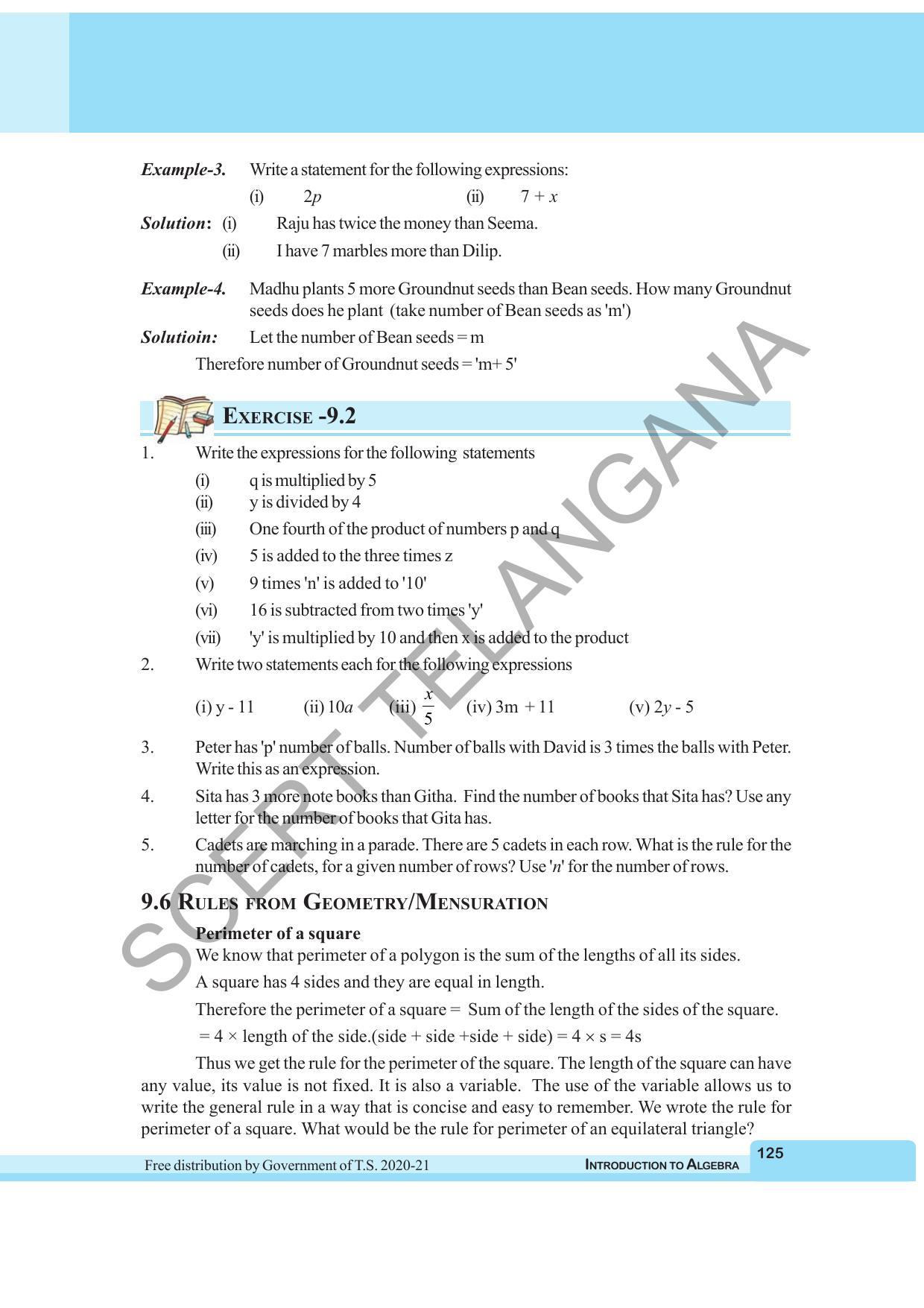 TS SCERT Class 6 Maths  (English Medium) Text Book - Page 133