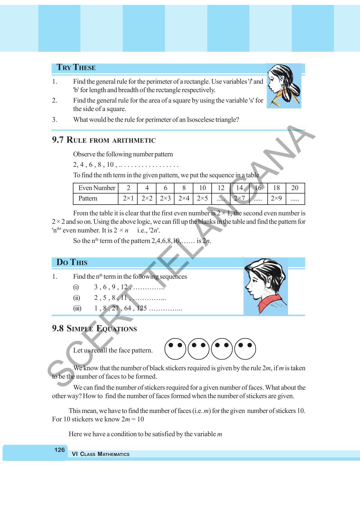 TS SCERT Class 6 Maths  (English Medium) Text Book - Page 134