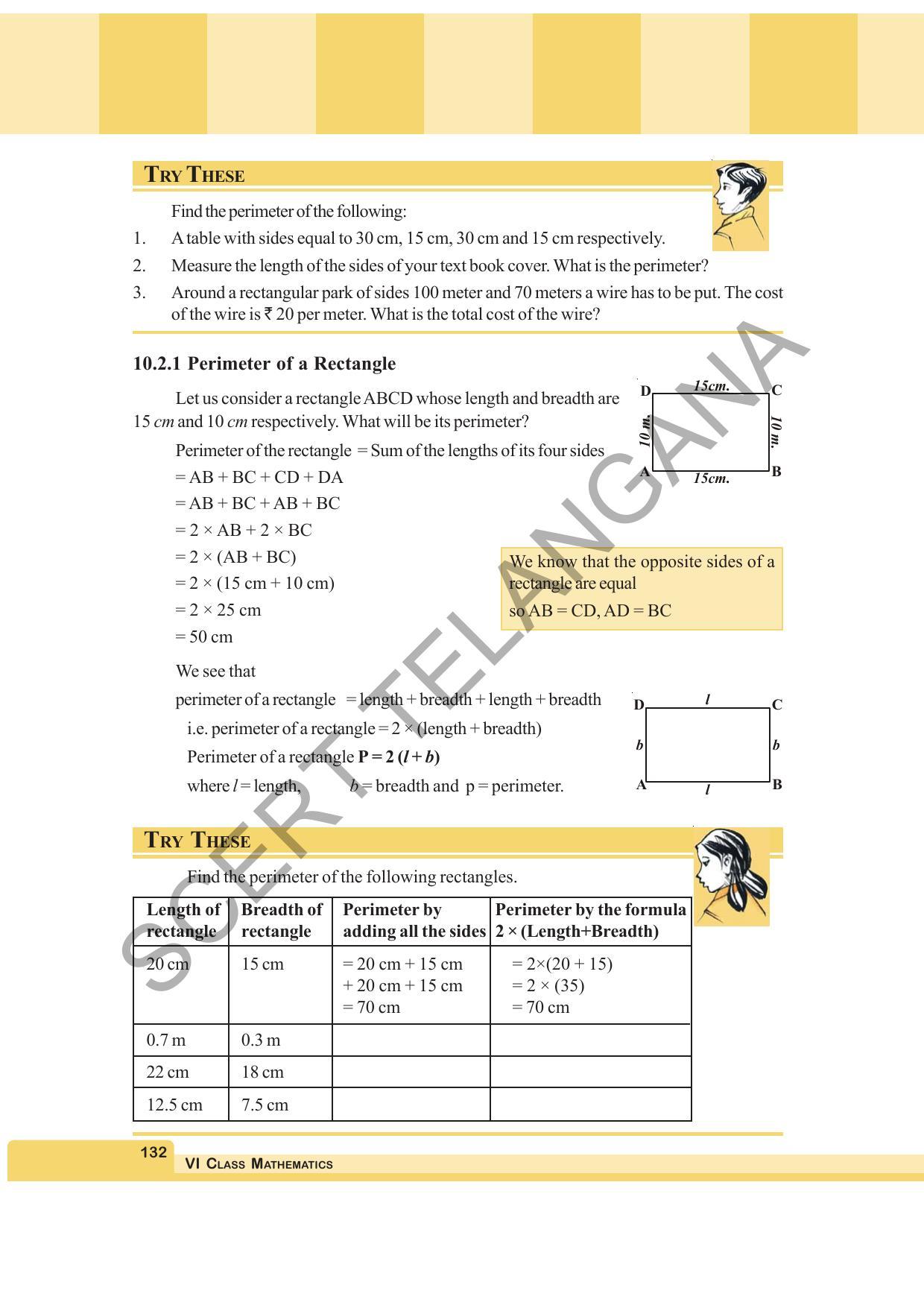 TS SCERT Class 6 Maths  (English Medium) Text Book - Page 140