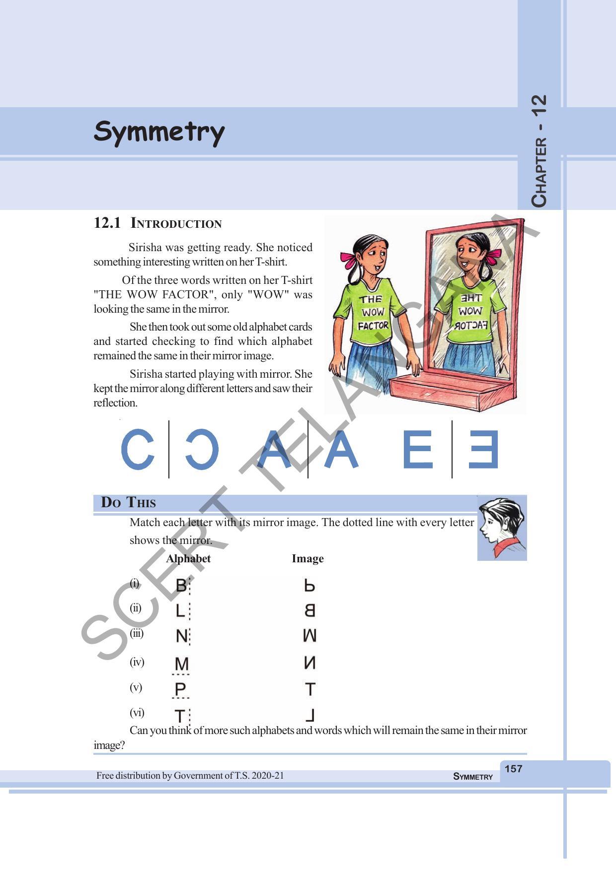 TS SCERT Class 6 Maths  (English Medium) Text Book - Page 165