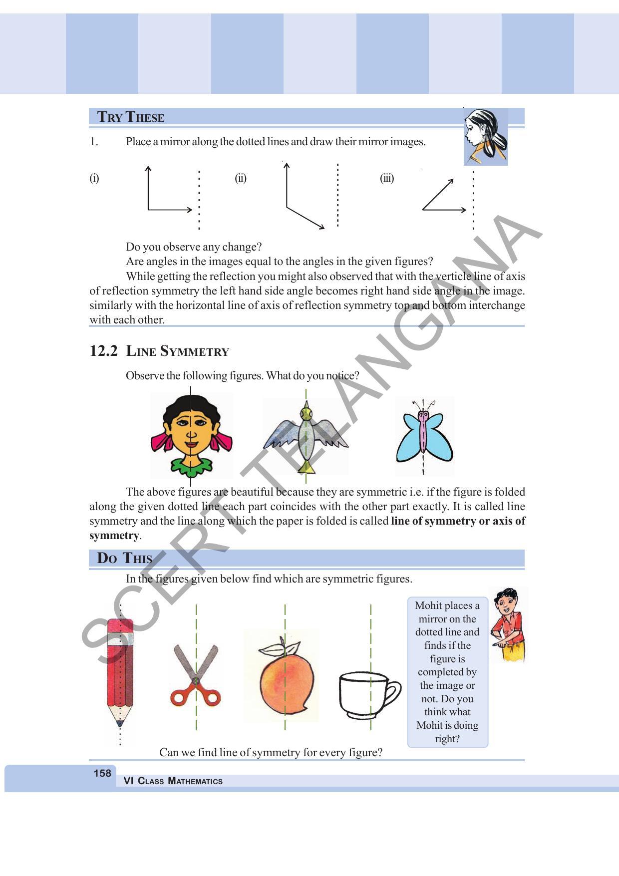 TS SCERT Class 6 Maths  (English Medium) Text Book - Page 166