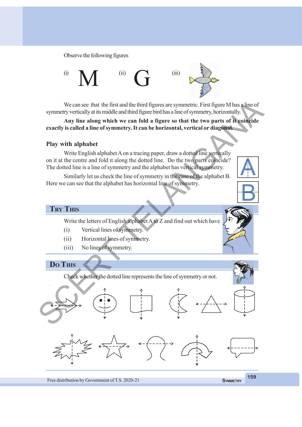 TS SCERT Class 6 Maths  (English Medium) Text Book - Page 167