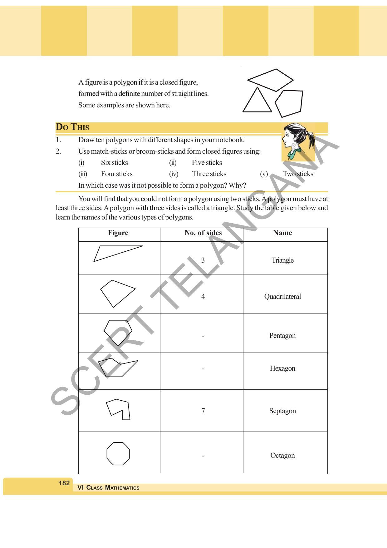 TS SCERT Class 6 Maths  (English Medium) Text Book - Page 190