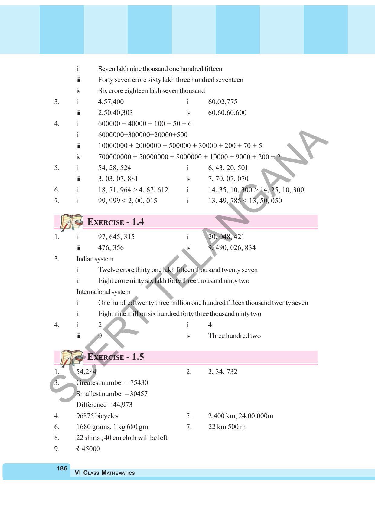 TS SCERT Class 6 Maths  (English Medium) Text Book - Page 194