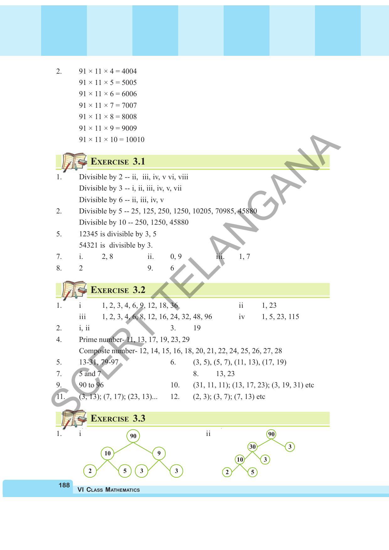 TS SCERT Class 6 Maths  (English Medium) Text Book - Page 196