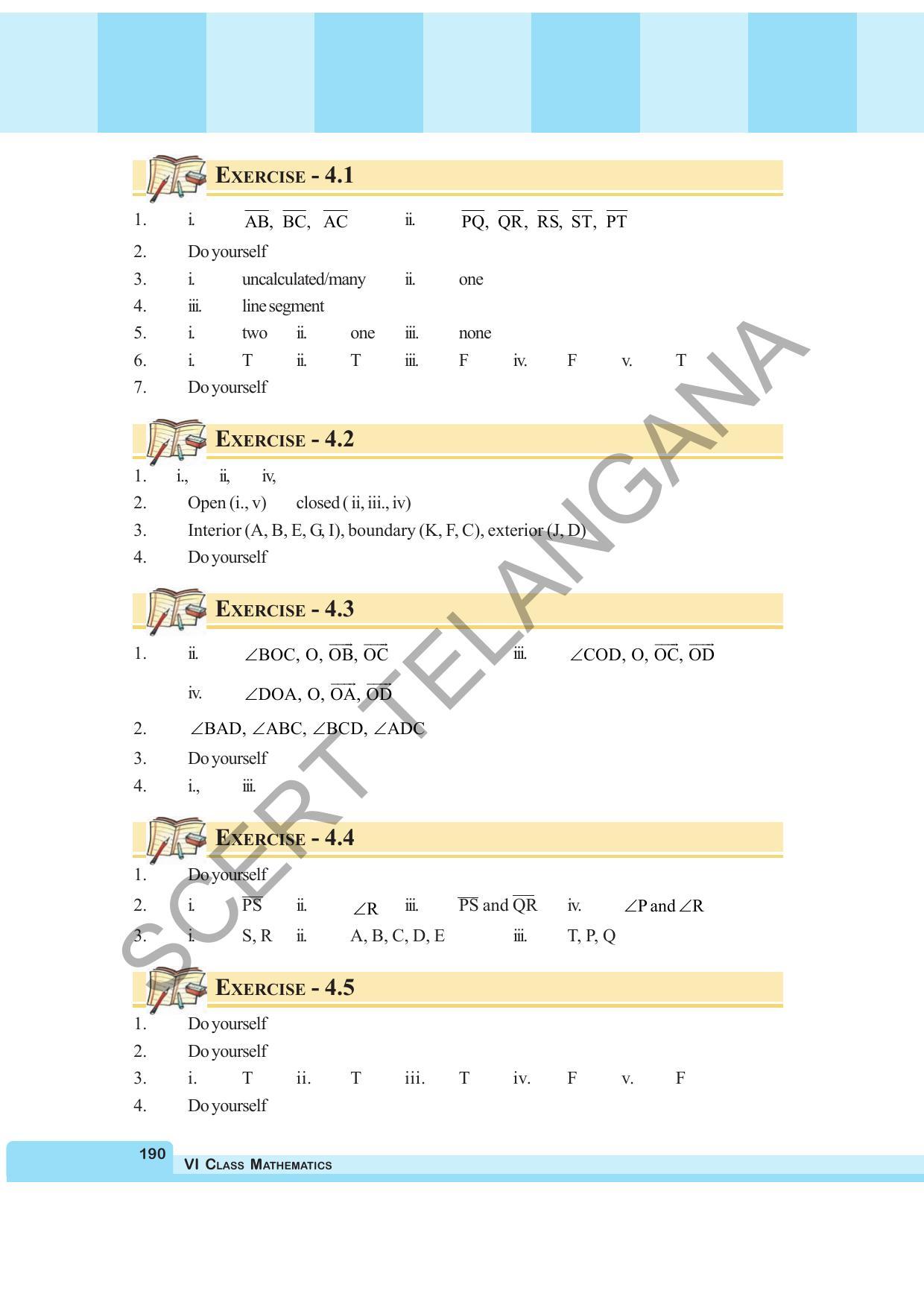 TS SCERT Class 6 Maths  (English Medium) Text Book - Page 198