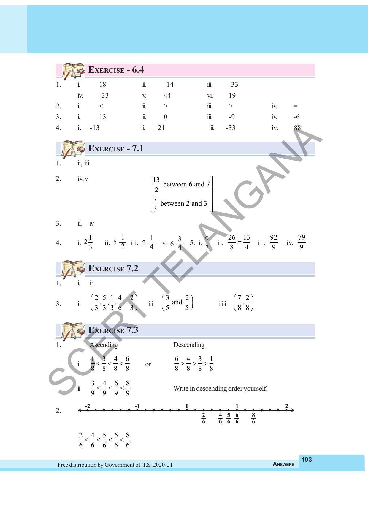 TS SCERT Class 6 Maths  (English Medium) Text Book - Page 201