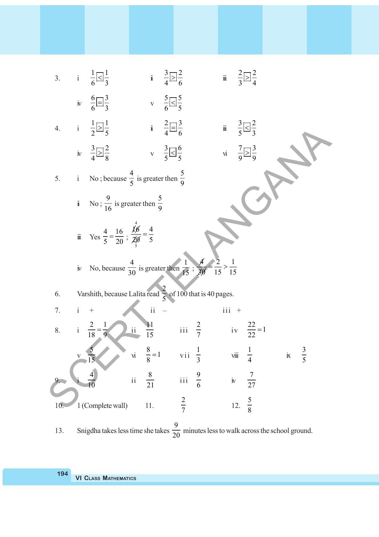 TS SCERT Class 6 Maths  (English Medium) Text Book - Page 202