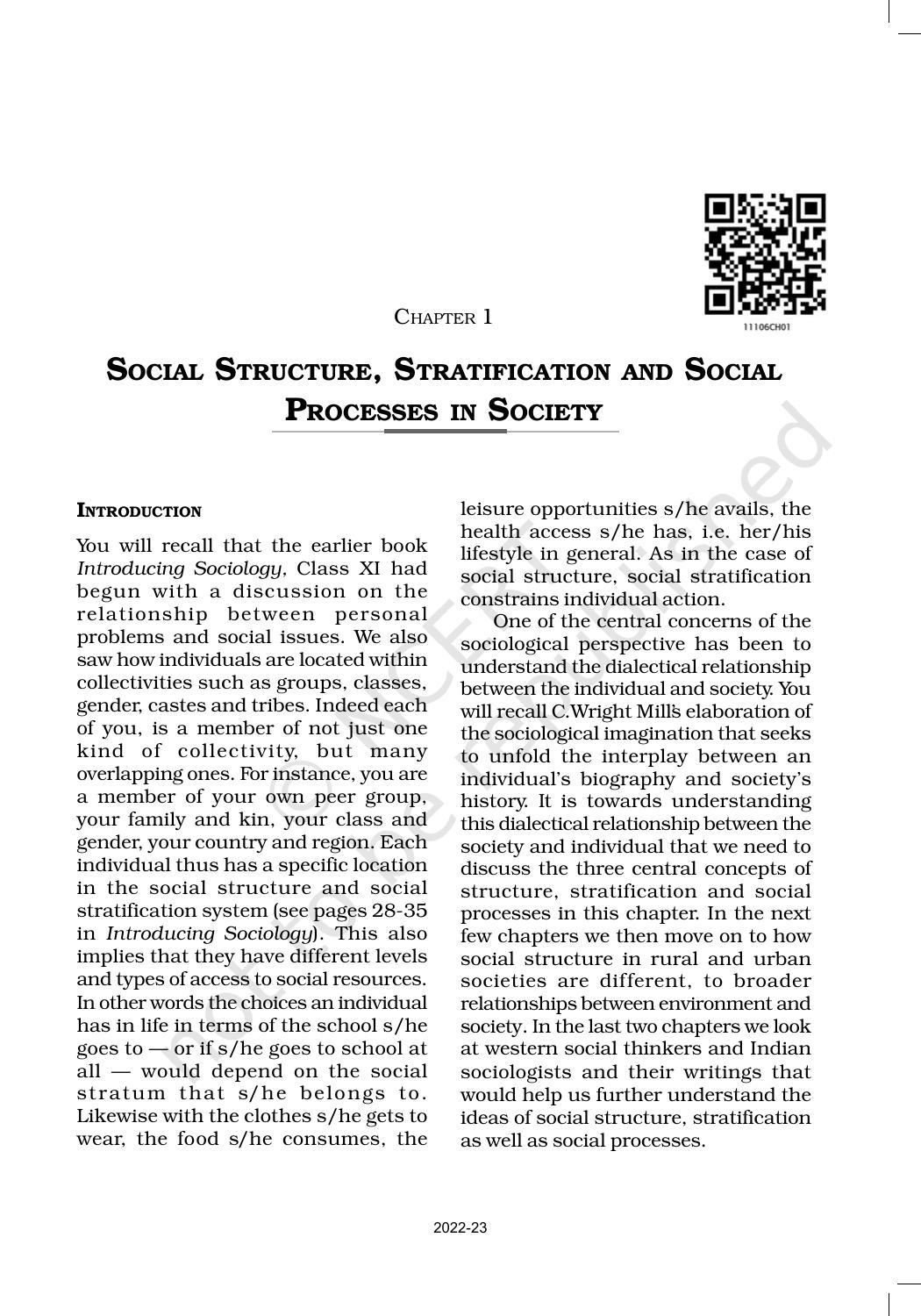 ncert-book-for-class-11-sociology-part-ii-chapter-1-social-structure