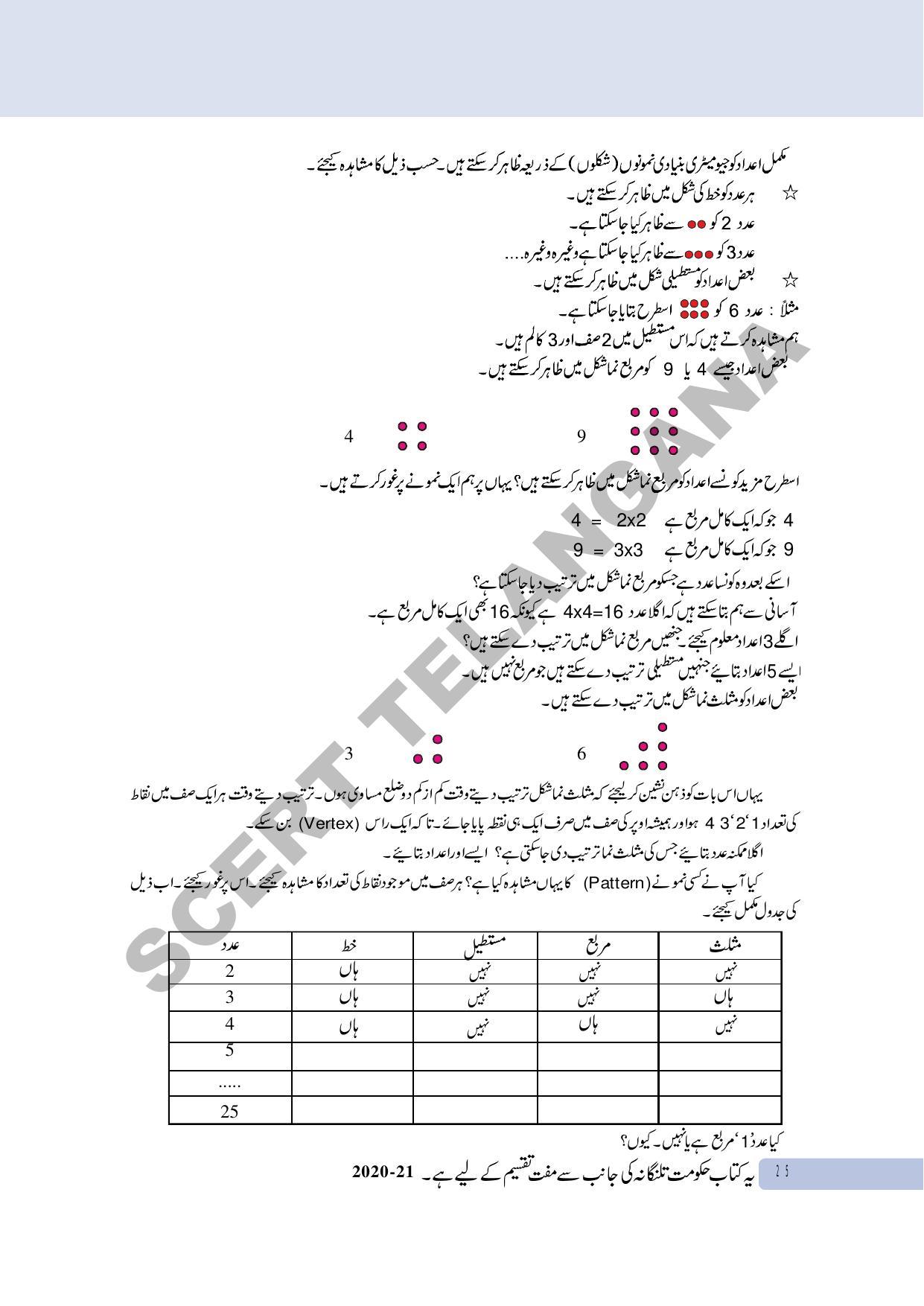 TS SCERT Class 6 Maths Part 1 and 2 (Urdu Medium) Text Book - Page 35