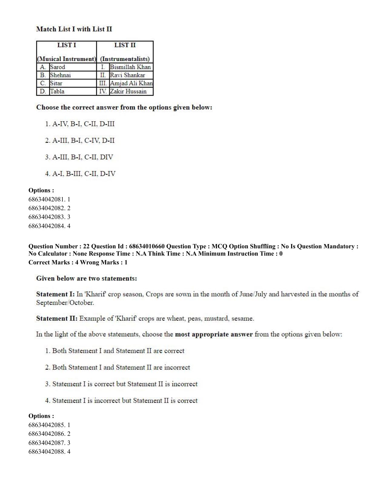 CUET PG 2023:COQP15 – M.Ed. (Hindi)-Shift 1 (09-06-2023) Question Paper - Page 21