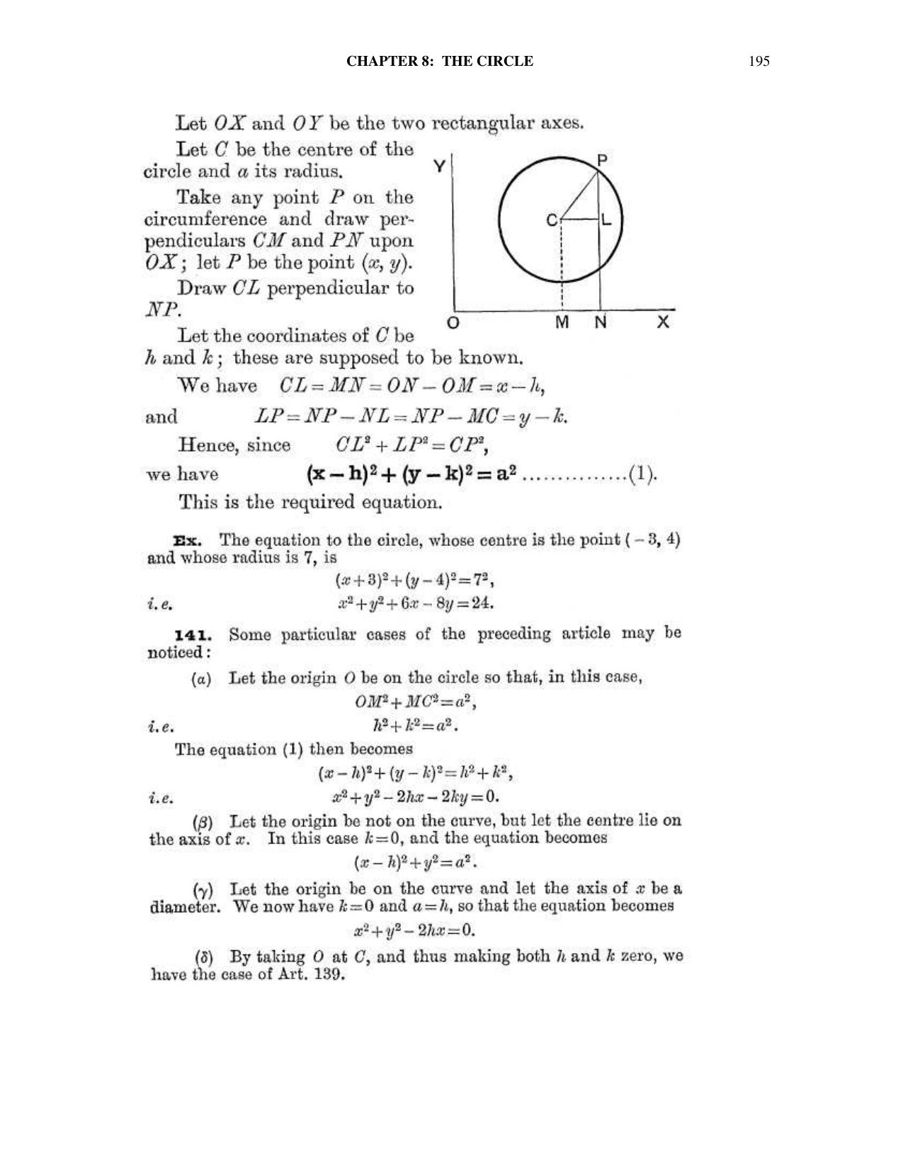Chapter 8: The Circle - SL Loney Solutions: The Elements of Coordinate Geometry - Page 2