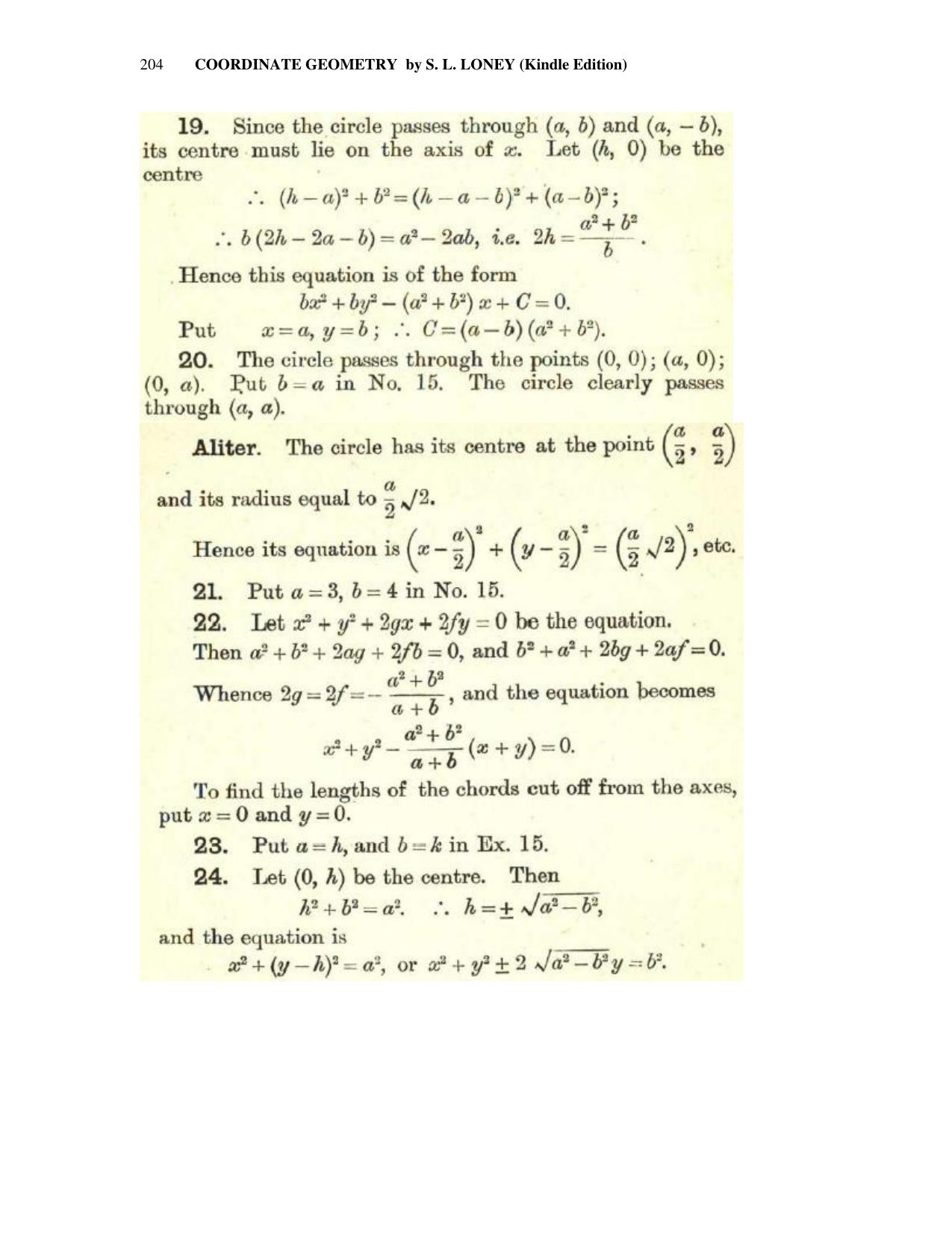 Chapter 8: The Circle - SL Loney Solutions: The Elements of Coordinate Geometry - Page 11