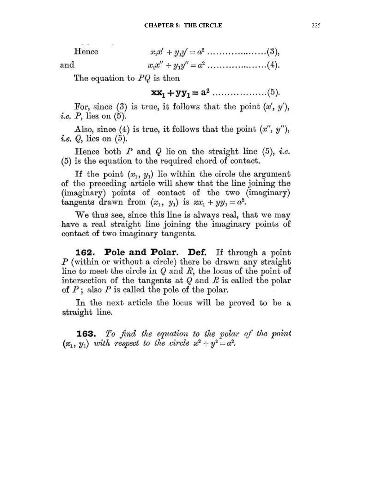 Chapter 8: The Circle - SL Loney Solutions: The Elements of Coordinate Geometry - Page 32