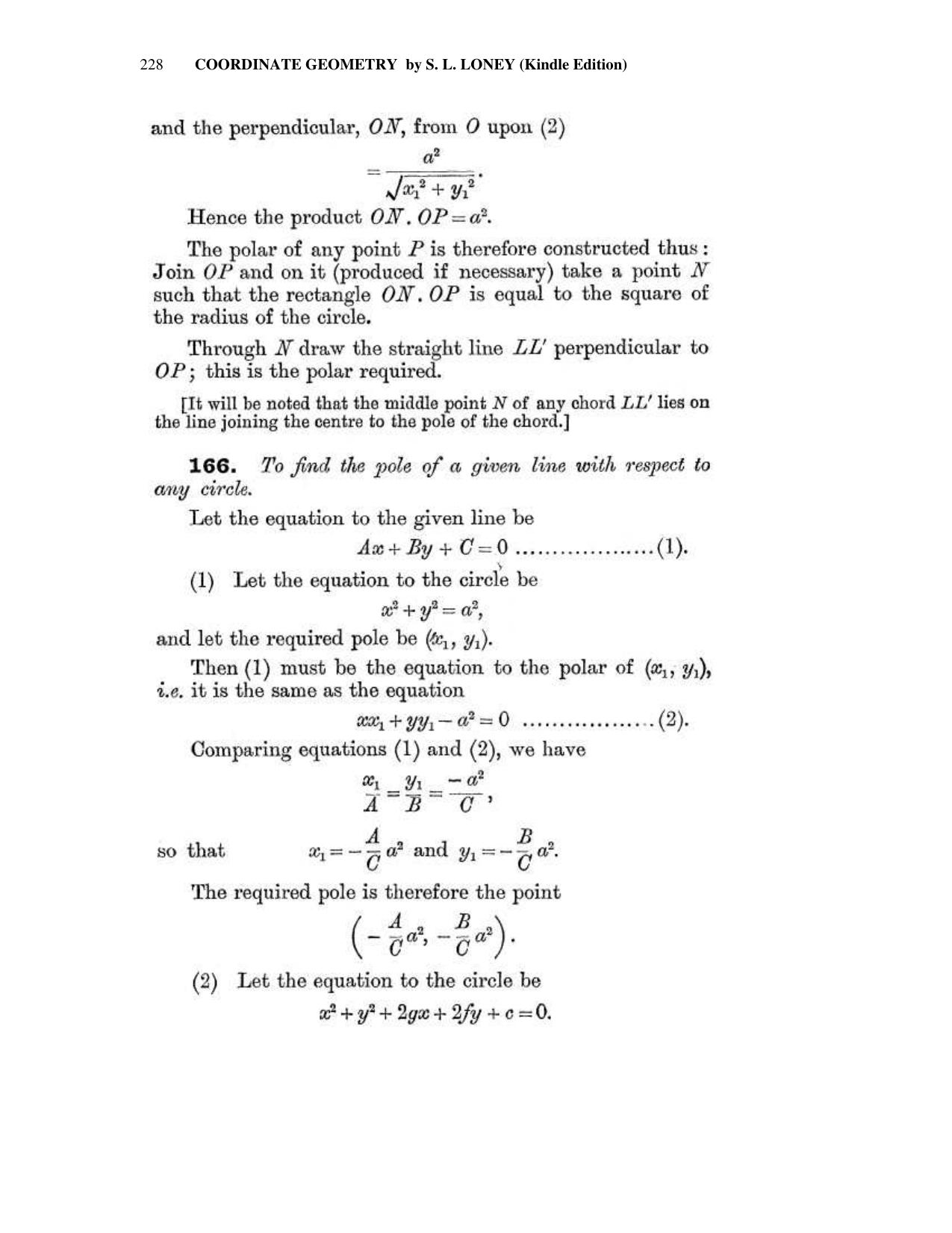 Chapter 8: The Circle - SL Loney Solutions: The Elements of Coordinate Geometry - Page 35