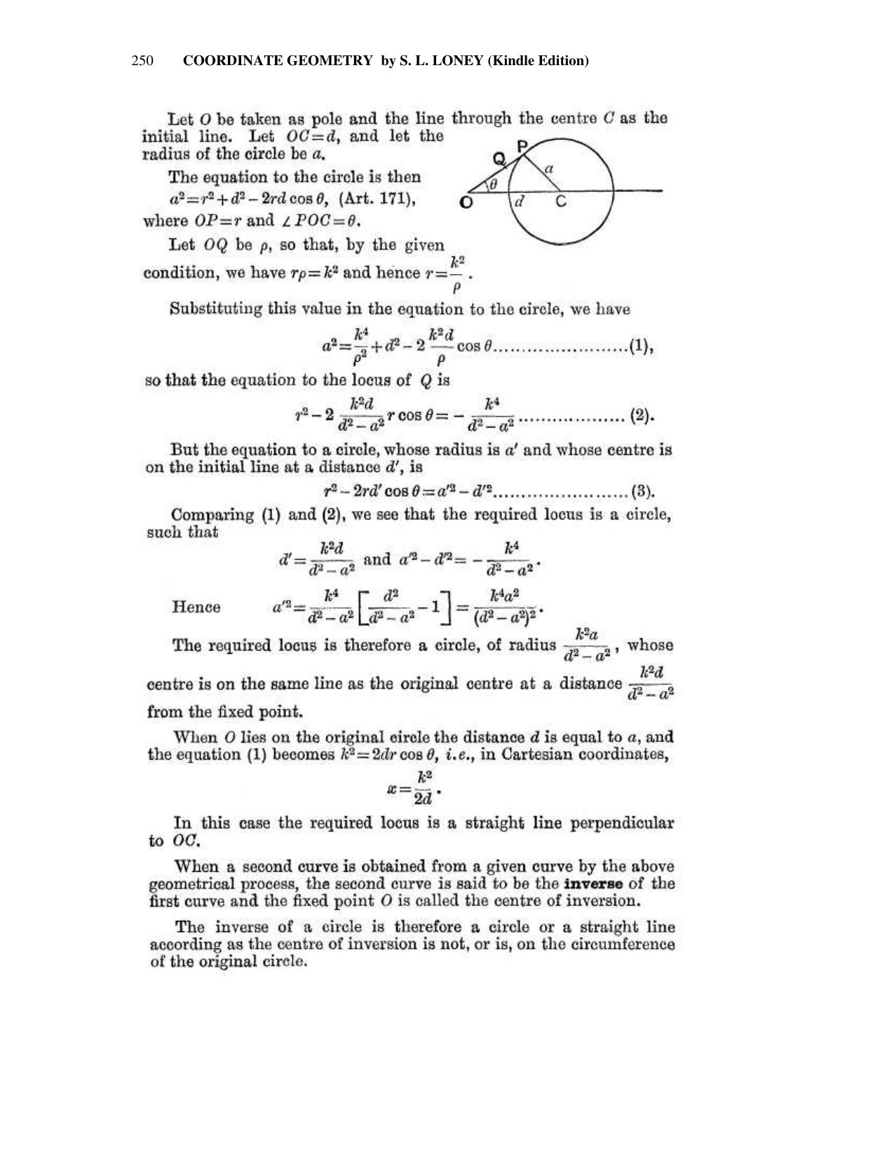 Chapter 8: The Circle - SL Loney Solutions: The Elements of Coordinate Geometry - Page 57