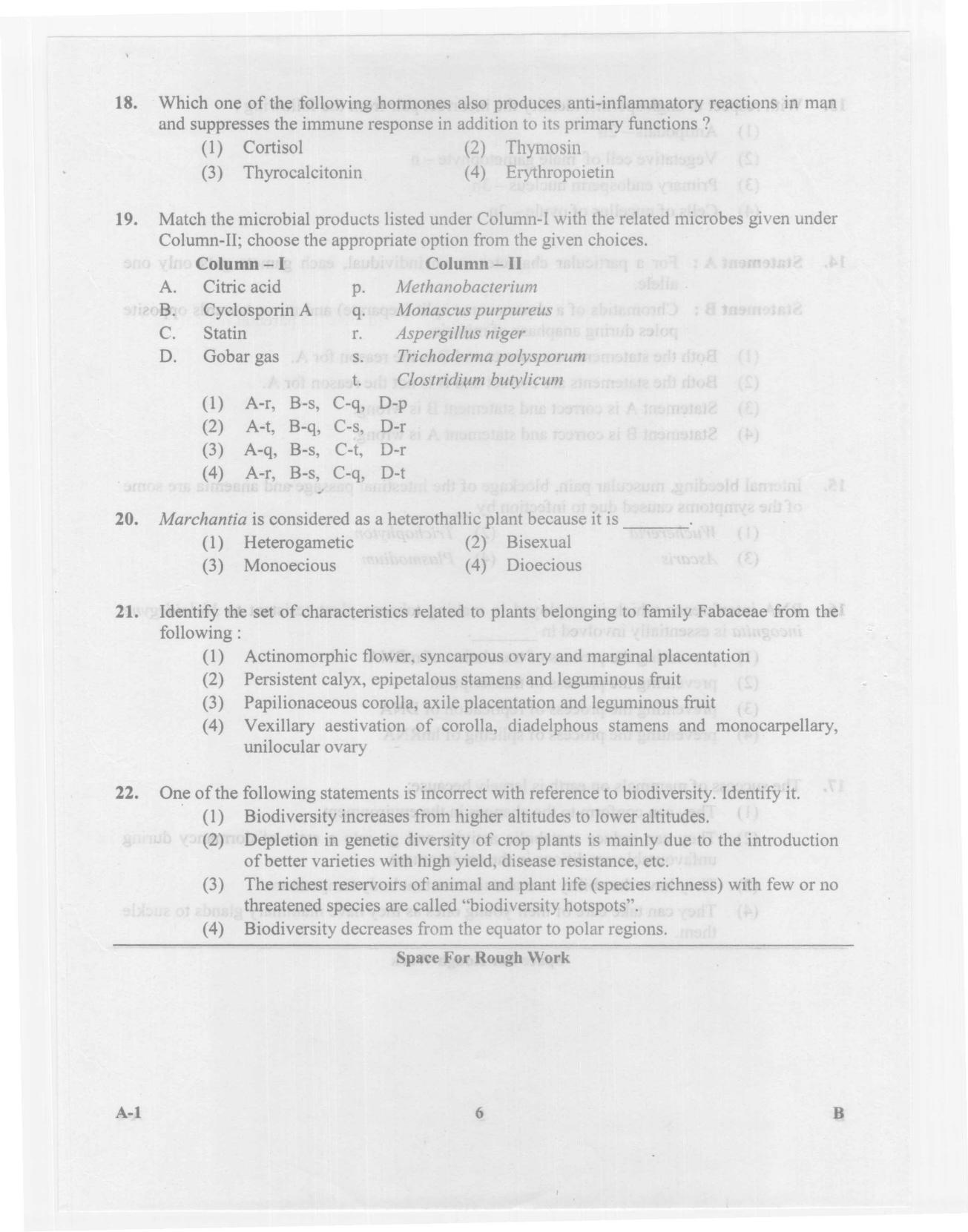 KCET Biology 2014 Question Papers - Page 6