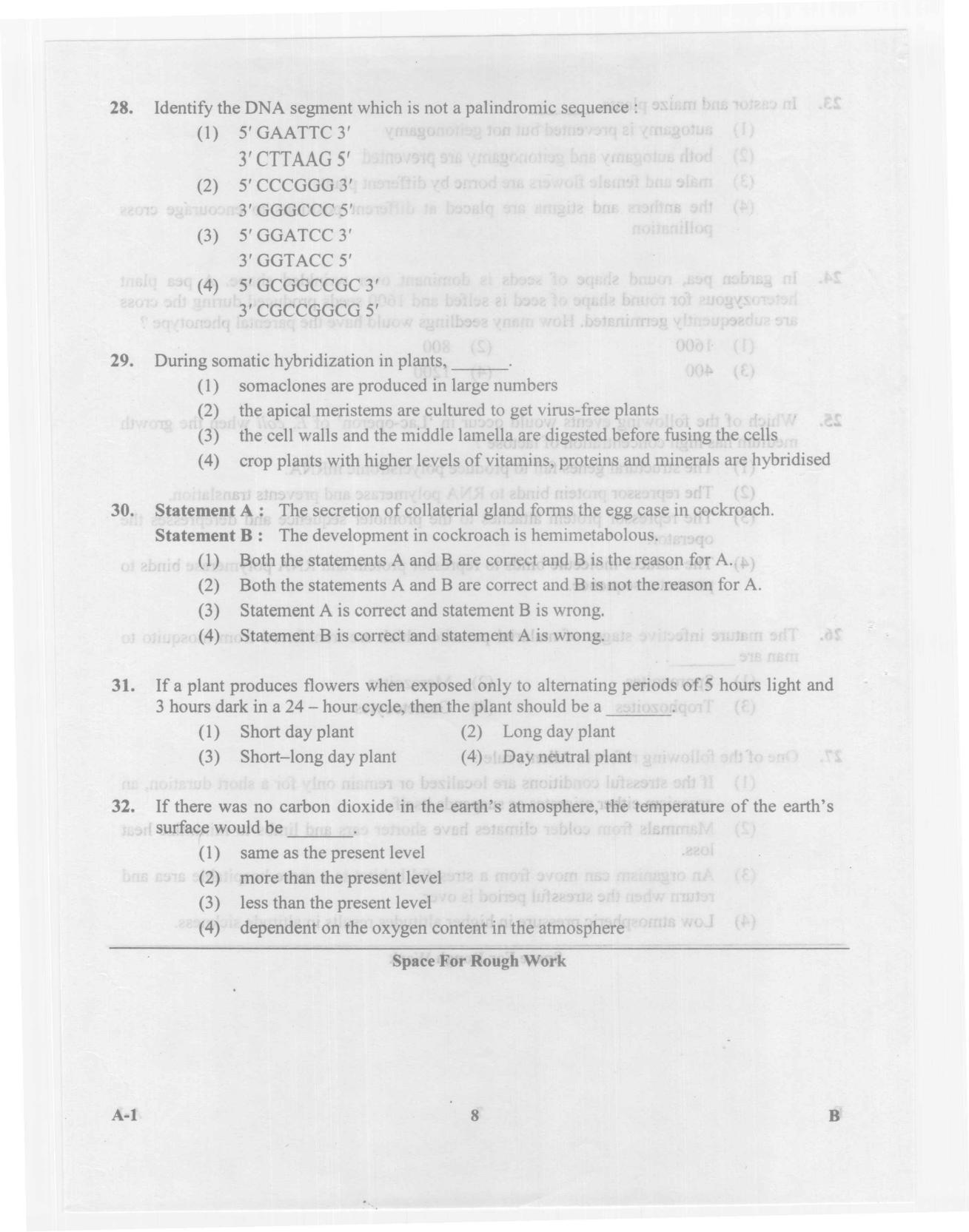 KCET Biology 2014 Question Papers - Page 8