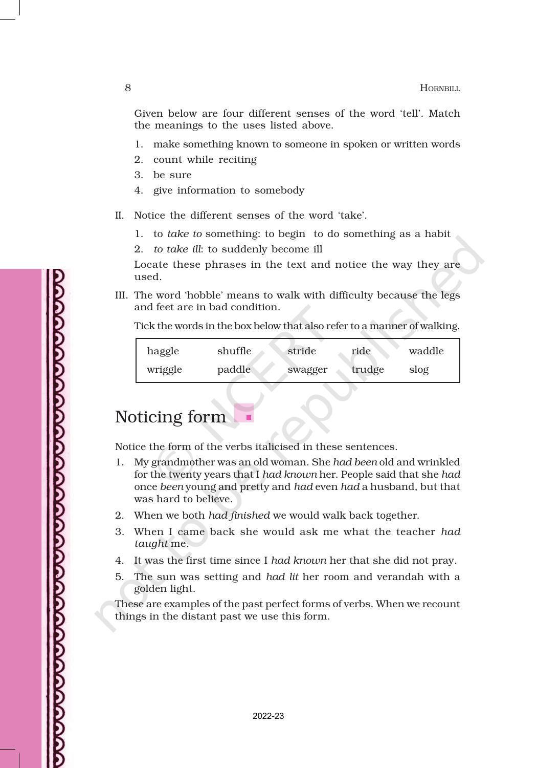 NCERT Book For Class 11 English Chapter 1 The Portrait Of A Lady