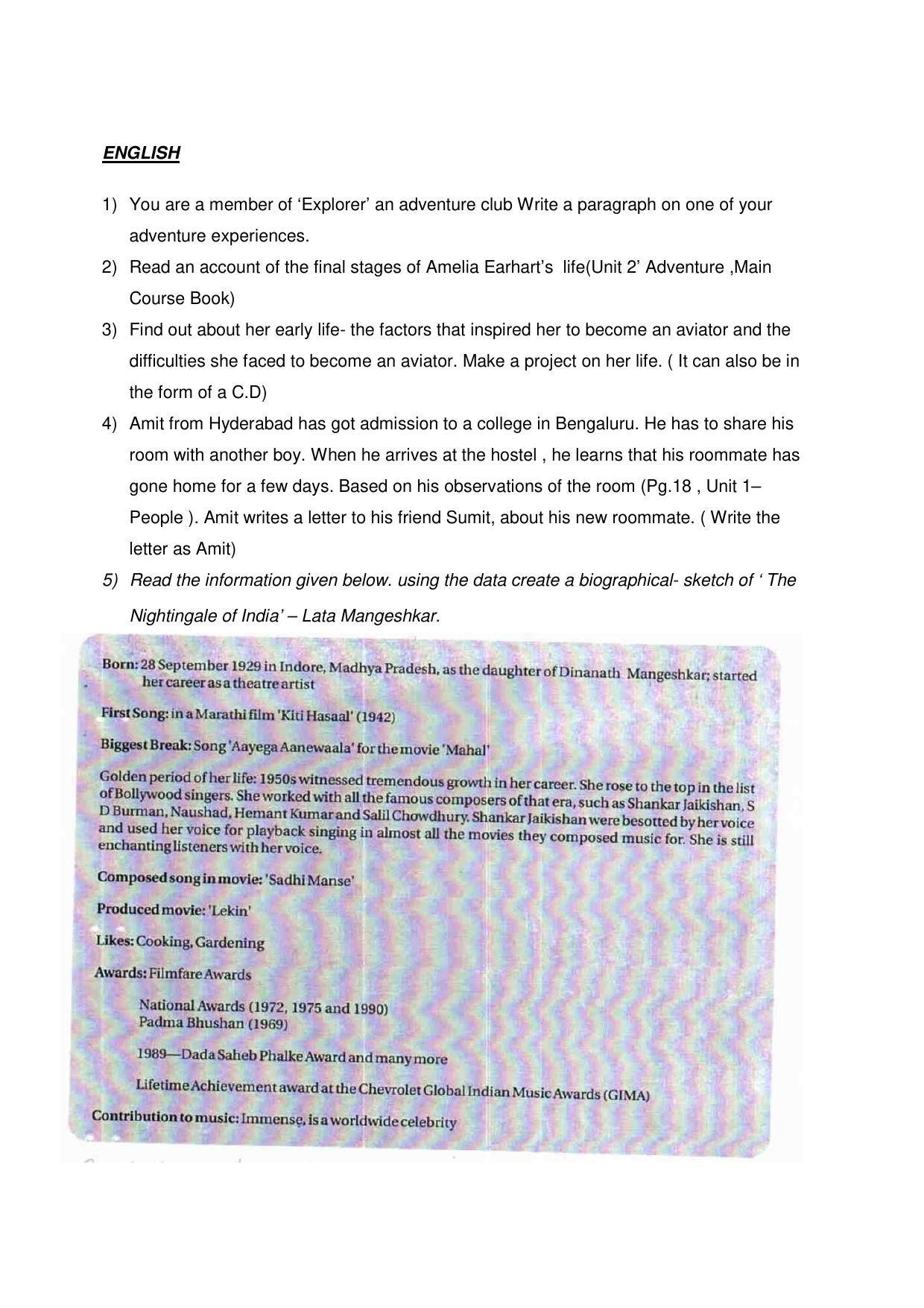 CBSE Worksheets for Class 9 Assignment 6 - Page 2