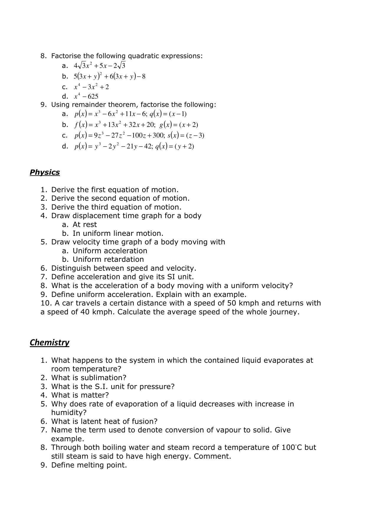 CBSE Worksheets for Class 9 Assignment 6 - Page 4