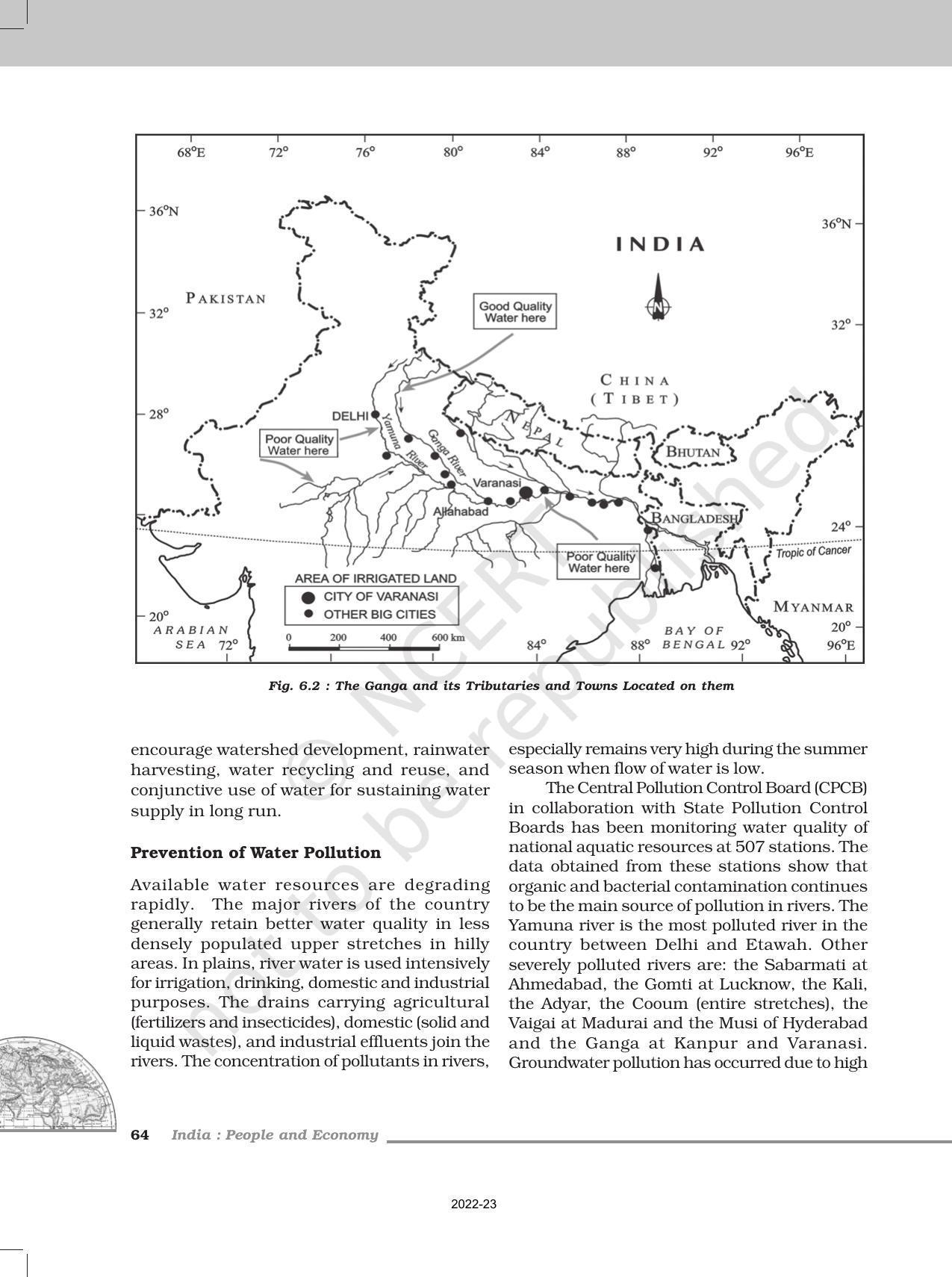 NCERT Book for Class 12 Geography (Part-II) Chapter 6 Water Resources ...